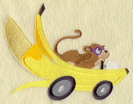 Monkey Racer in Banana Car