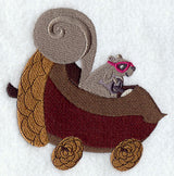 Squirrel Racer in Acorn Car