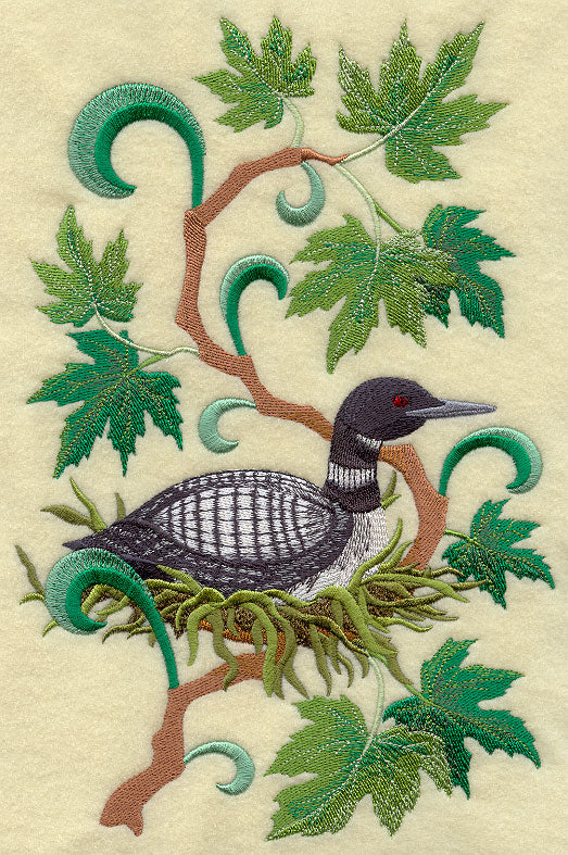 Canada Common Loon and Maple Leaf Medley