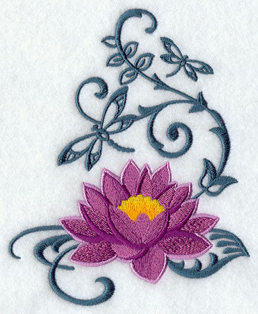 Lotus Blossom and Dragonfly Echo