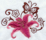 Stargazer Lily and Butterfly Echo