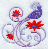 Bird and Flowery Filigree