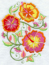Jacobean Hibiscus Oval