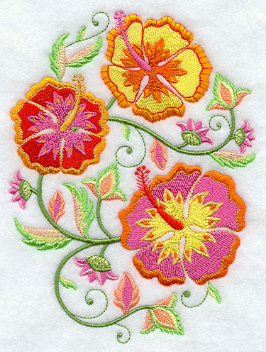 Jacobean Hibiscus Oval