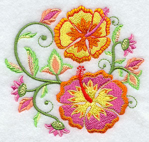 Jacobean Hibiscus Circle