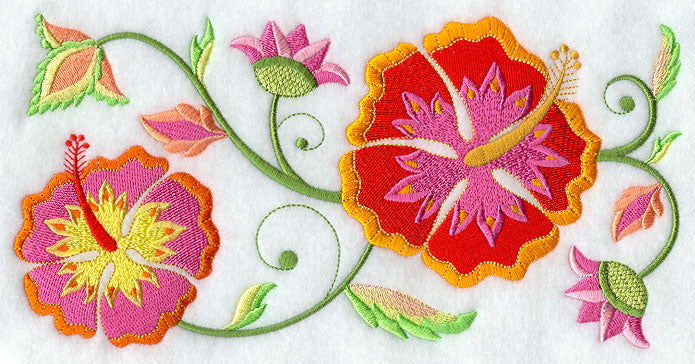 Jacobean Hibiscus Border