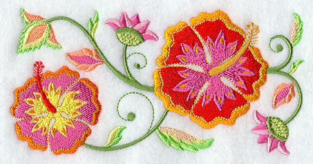 Jacobean Hibiscus Border