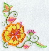 Jacobean Hibiscus Corner