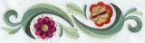 Jacobean Tweet Floral Border
