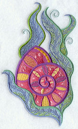 Jacobean Seashell and Seagreens 1