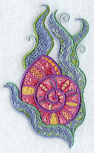 Jacobean Seashell and Seagreens 1