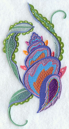 Jacobean Seashell and Seagreens 2