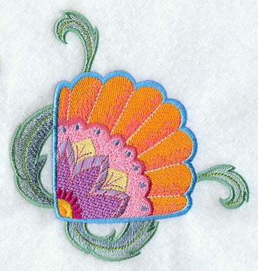 Jacobean Seashell and Seagreens Corner