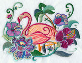 Summer Lovin' Flamingo in Flowers