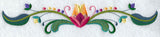 Summer Lovin' Jacobean Floral Border