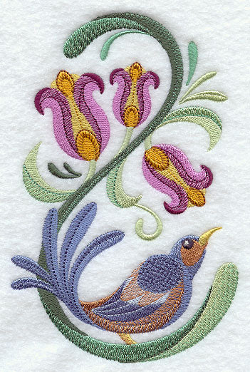 Jacobean Tweet in Tulips