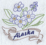 Alaska - Forget-Me-Not (Redwork)