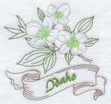 Idaho - Syringa (Redwork)