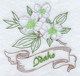 Idaho - Syringa (Redwork)