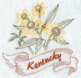 Kentucky - Goldenrod (Redwork)