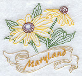 Maryland - Black-Eyed Susan (Redwork)