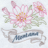 Montana - Bitterroot (Redwork)