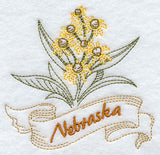 Nebraska - Goldenrod (Redwork)