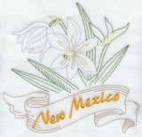 New Mexico - Yucca Flower (Redwork)