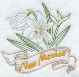 New Mexico - Yucca Flower (Redwork)