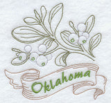 Oklahoma - Mistletoe (Redwork)