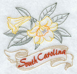 South Carolina - Carolina Jessamine (Redwork)
