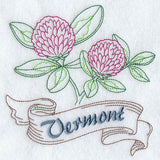 Vermont - Red Clover (Redwork)