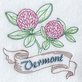 Vermont - Red Clover (Redwork)