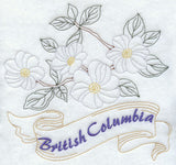 British Columbia - Pacific Dogwood (Redwork)