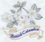 British Columbia - Pacific Dogwood (Redwork)