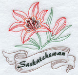 Saskatchewan - Western Red Lily (Redwork)