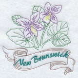 New Brunswick - Purple Violet (Redwork)