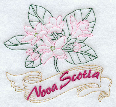 Nova Scotia - Mayflower (Redwork)