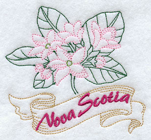 Nova Scotia - Mayflower (Redwork)