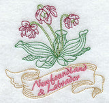 Newfoundland and Labrador - Pitcher Plant (Redwork)