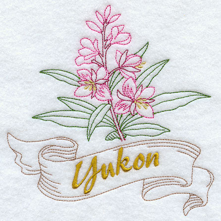 Yukon - Fireweed (Redwork)