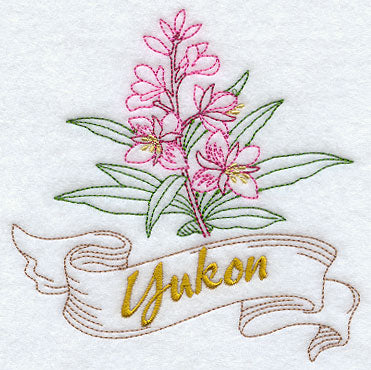 Yukon - Fireweed (Redwork)