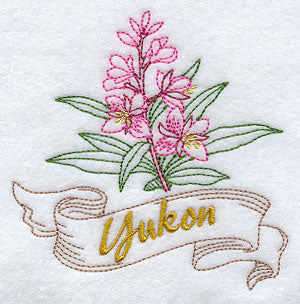 Yukon - Fireweed (Redwork)