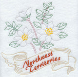 Northwest Territories - Mountain Avens (Redwork)