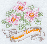 Nunavut - Purple Saxifrage (Redwork)