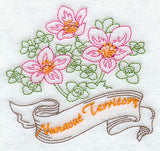 Nunavut - Purple Saxifrage (Redwork)