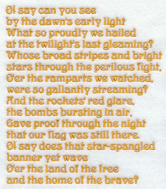 United States National Anthem