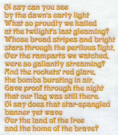 United States National Anthem