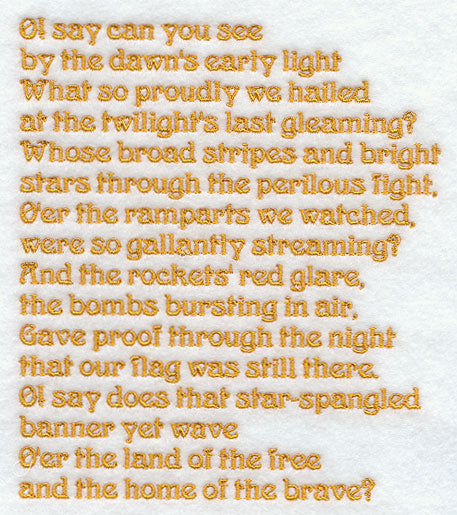 United States National Anthem