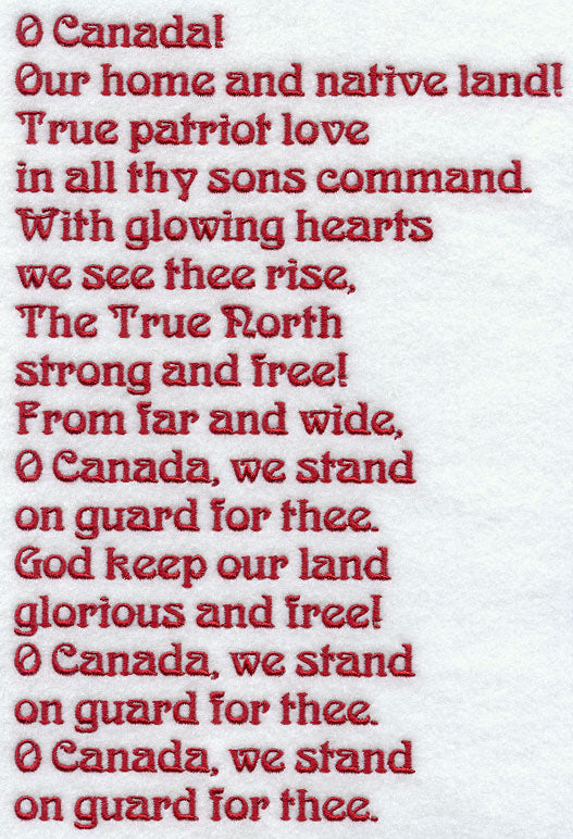 Canada National Anthem